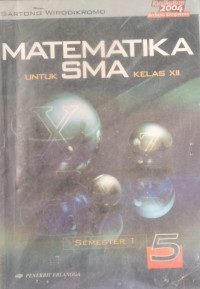 Image of Matematika untuk SMA Kelas XII Semester 1 (Program IPA)