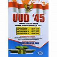 Image of UUD 1945 & Amandemen (Amandemen I, II, III, dan  IV)